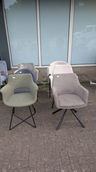 6x Design eetkamerstoelen mix en match, Zazuhome